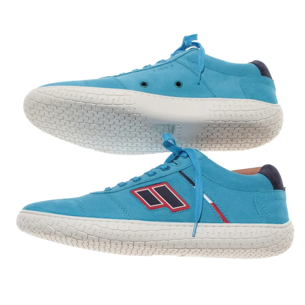 Piloti NWB Circuit Lace Up Driving Sneakers Size 8.5 US in Blue Suede